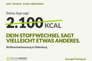 Stoffwechselmessung Oldenburg: Kalorienbedarf messen statt schätzen